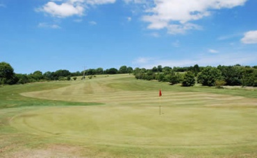 View along one of the fairways at Lostwithiel golf course