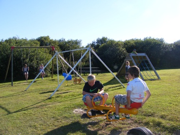 Childrens recreational area with playground