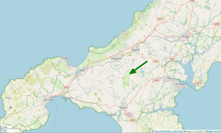 Openstreet Map - Lower Carthew Farm